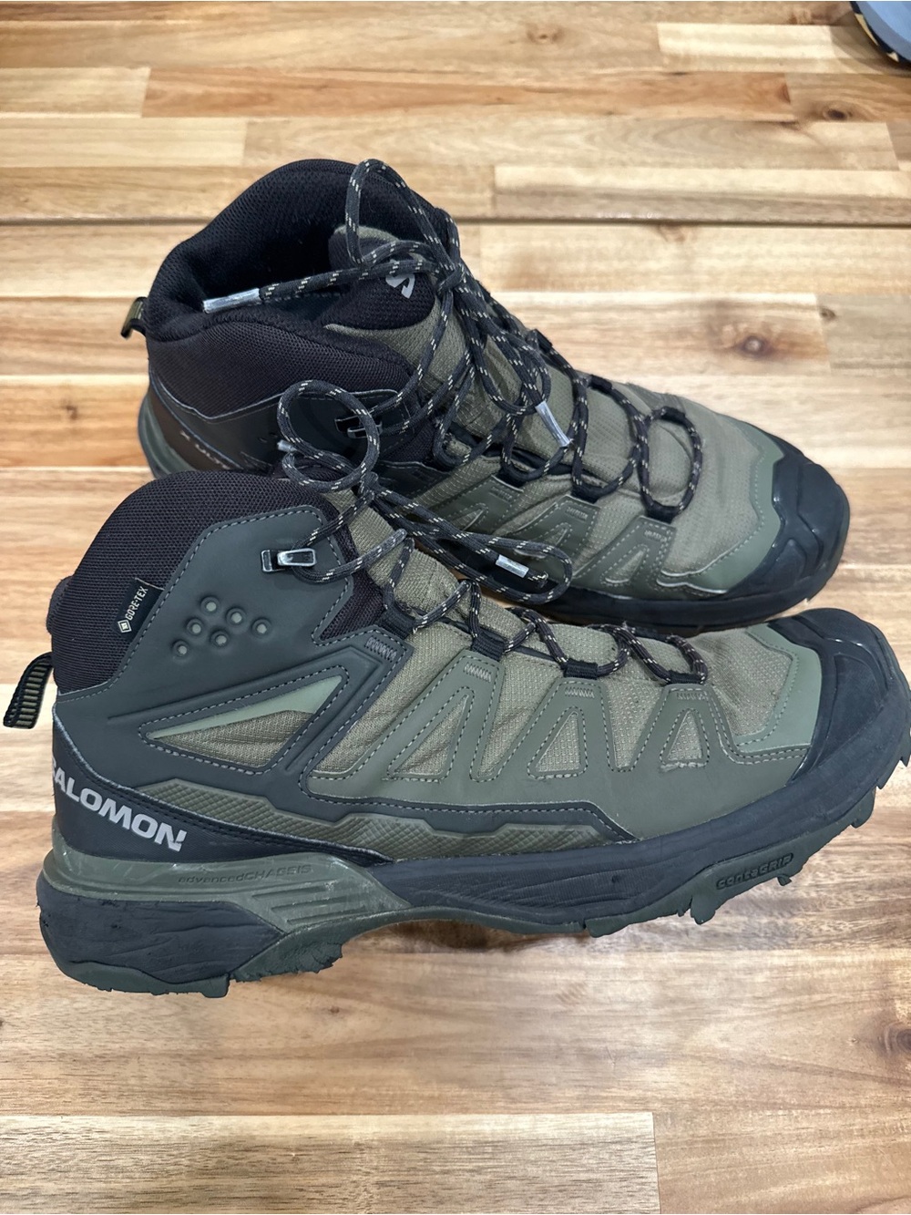 Salomon X Ultra 3 Men's Olive Green Hiking Boots
